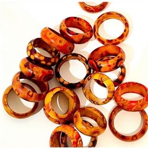 Wooden Crafted Rings: Multiple Sizes